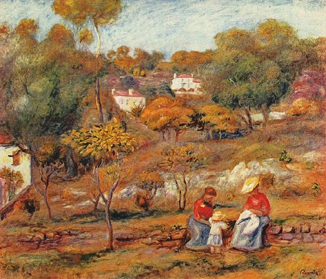 Pierre-Auguste Renoir Landschaft bei Cagnes oil painting image
